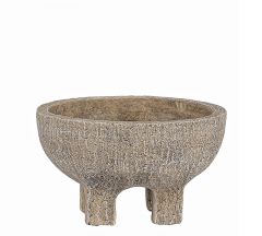 Zaros Διακοσμητικό Μπωλ Polyresin Μπεζ Φ24x14 Εκ. CT487