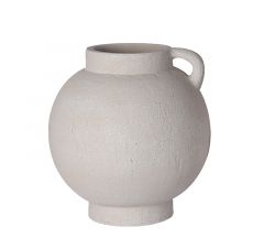 Zaros Βάζο Τερακότα Λευκό 24,5 Εκ. CT490