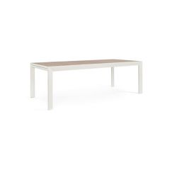 Bizzotto Belmar Επεκτεινόμενο Τραπέζι Εξωτερικού Χώρου Λευκό 220-340x100x75