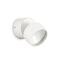Ideal Lux Φωτιστικό Τοίχου Led 4000K Αλουμινίου Λευκό Omega Ap Round 285481