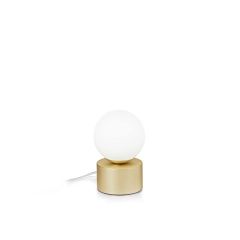 Ideal Lux Επιτραπέζιο Φωτιστικό Λευκό/Χρυσό Ø10x15,5 Εκ. Perlage Tl1
