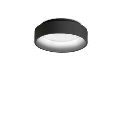 Ideal Lux Πλαφονιέρα Led Μεταλλική Μαύρη Ø27,7 Εκ. 22W 2300 Lumen 3000K Ziggy Pl