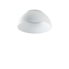 Ideal Lux Πλαφονιέρα Led Μεταλλική Λευκή Ø35 Εκ. 24W 2800 Lumen 3000K Corolla-1 Pl