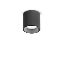 Ideal Lux Σποτ Οροφής Led Αλουμινίου Μαύρο Ø4,2x5,2 Εκ. 4W 3000K Dot Pl Round