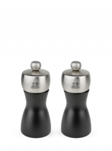 Peugeot FIDJI Μύλος Αλατιού/Πιπεριού Ξύλινος/Ανοξείδωτος Σετ 2 Τμχ 12 Εκ.