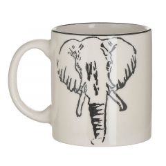 Inart Κούπα "Ελέφαντας" Κεραμική Ιβουάρ Σετ 6 Τμχ 300 ml Κωδικός: 3-60-069-0011