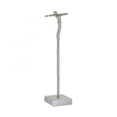 Inart Αγαλματίδιο Μεταλλικό Ασημί 11x11x45 Κωδικός: 3-70-062-0097