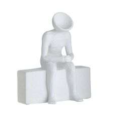 Inart Επιτραπέζιο Διακοσμητικό "Φιγούρα" Κεραμικό Λευκό 23x12x27 Κωδικός: 3-70-266-0094