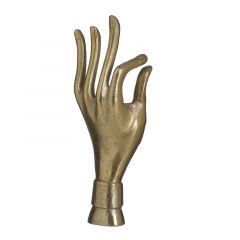 Inart Διακοσμητικό Χέρι Μεταλλικό Χρυσό 8x26 Κωδικός: 3-70-579-0114