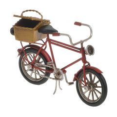 Inart Διακοσμητικό Ποδήλατο Μεταλλικό Κόκκινο 17x5x10 Κωδικός: 3-70-726-0284
