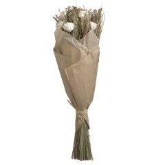 Inart Τεχνητό Μπουκέτο Λουλουδιών Λευκό 50 Εκ. Κωδικός: 3-85-483-0001