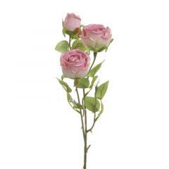 Inart Τεχνητό Λουλούδι Πράσινο/Ροζ 60 Εκ. Κωδικός: 3-85-505-0107