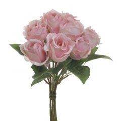 Inart Τεχνητό Μπουκέτο Λουλουδιών Ροζ 30 Εκ. Κωδικός: 3-85-505-0137