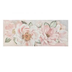 Inart Πίνακας "Λουλούδια" Ροζ/Λευκός 135x3x55 Κωδικός: 3-90-242-0309