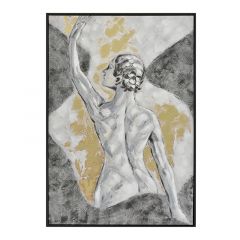 Inart Πίνακας "Γυναικεία Φιγούρα" Λευκός/Μαύρος 70x4x100 Κωδικός: 3-90-242-0315
