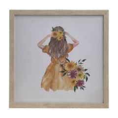 Inart Πίνακας "Γυναικεία Φιγούρα" Πορτοκαλί 30x30 Κωδικός: 3-90-763-0096