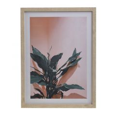 Inart Πίνακας Σε Καμβά "Φυτό" Πράσινος/Ροζ 30x40 Κωδικός: 3-90-763-0102