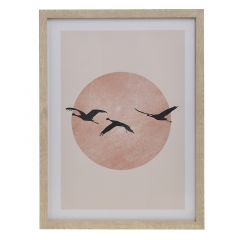 Inart Πίνακας "Πουλιά" Σομόν/Μπεζ 30x40 Κωδικός: 3-90-763-0103