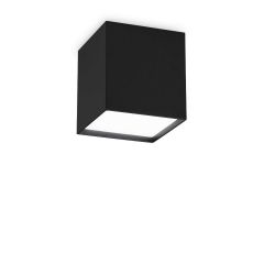 Ideal Lux Σποτ Οροφής Led Αλουμινίου Μαύρο 10x10 Εκ. 10W 1100 Lumen 3000K Kubiko Pl