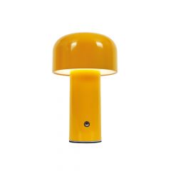 Inlight Επιτραπέζιο Επαναφορτιζόμενο Φωτιστικό Led Μεταλλικό Κίτρινο 3000K 3036-Dimmable