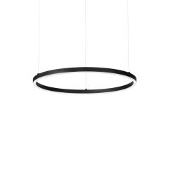 Ideal Lux Φωτιστικό Οροφής Led Αλουμινίου Μαύρο Ø50 3000K Oracle Slim Round 304366 - Dimmable