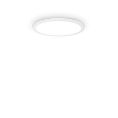 Ideal Lux Πλαφονιέρα Led Αλουμινίου Λευκή Ø35 18W 2800 Lumen 4000K Fly Slim Pl