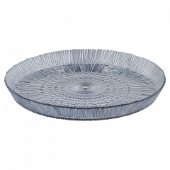 Bitz Πιατέλα Σερβιρίσματος Γυάλινη Φ30 Εκ. - Kusintha Blue