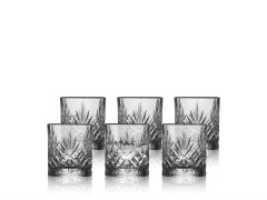 Lyngby Glas Ποτήρια Σφηνάκια Κρυστάλλινα Σετ 6 Τμχ 6 Εκ. 80 ml - Melodia Clear