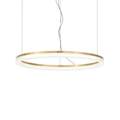 Ideal Lux Φωτιστικό Οροφής Led Μεταλλικό Οξυντέ Ø80 42W 4300 Lumen 3000K Crown Sp