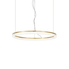 Ideal Lux Φωτιστικό Οροφής Led Μεταλλικό Οξυντέ Ø60 30W 3000 Lumen 3000K Crown Sp