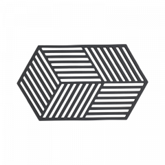 Zone Denmark Σουπλά Για Ζεστά Σκεύη Σιλικόνης 24x14 - Hexagon Black