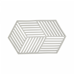 Zone Denmark Σουπλά Για Ζεστά Σκεύη Σιλικόνης 24x14 - Hexagon Warm Grey