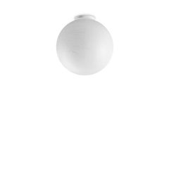 Ideal Lux Πλαφονιέρα Μεταλλική/Πολυκαρβονική Λευκή Ø30 Carta Pl1