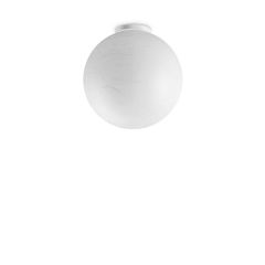 Ideal Lux Πλαφονιέρα Μεταλλική/Πολυκαρβονική Λευκή Ø40 Carta Pl1