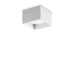 Ideal Lux Σποτ Οροφής Led Αλουμινίου Λευκό 10x6,5 Εκ. Spike Pl1 Square