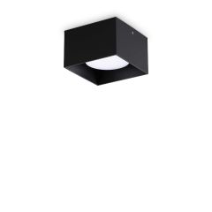 Ideal Lux Σποτ Οροφής Led Αλουμινίου Μαύρο 10x6,5 Εκ. Spike Pl1 Square