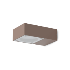 Ideal Lux Απλίκα Τοίχου Εξωτερικού Χώρου Καφέ Sirio Ap1 318196