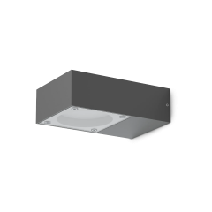 Ideal Lux Απλίκα Τοίχου Εξωτερικού Χώρου Μαύρη Sirio Ap1 318219