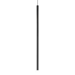 Ideal Lux Φωτιστικό Οροφής Led Μεταλλικό Μαύρο 100 Εκ. Ultrathin Sp Round 321783 - Dimmable