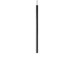 Ideal Lux Φωτιστικό Οροφής Led Μεταλλικό Μαύρο 40 Εκ. Ultrathin Sp Round 321813 - Dimmable