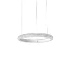 Ideal Lux Φωτιστικό Οροφής Led Μεταλλικό Λευκό Ø40 Miracle Sp 325804