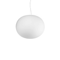 Ideal Lux Φωτιστικό Οροφής Γυάλινο Λευκό Ø30 Cotton Sp1