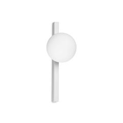 Ideal Lux Απλίκα Μεταλλική/Γυάλινη Λευκή 33,3x15x12 Εκ. Binomio Ap1