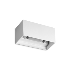 Ideal Lux Απλίκα Εξωτερικού Χώρου Led Λευκή 20x10 Εκ. Atom Ap 328652