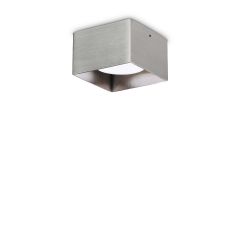 Ideal Lux Σποτ Οροφής Led Αλουμινίου Νίκελ Ματ 10x6,5 Εκ. Spike Pl1 Square