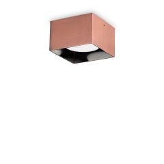 Ideal Lux Σποτ Οροφής Led Αλουμινίου Χάλκινο 10x6,5 Εκ. Spike Pl1 Square