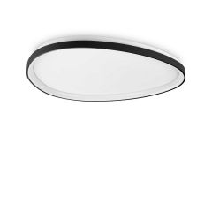 Ideal Lux Πλαφονιέρα Led Μεταλλική Μαύρη Ø81 42W 5400 Lumen 3000K Gemini Pl - Dimmable
