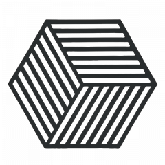 Zone Denmark Σουπλά Για Ζεστά Σκεύη Σιλικόνης 16x14 - Hexagon Black