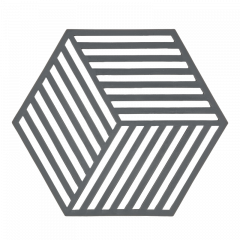 Zone Denmark Σουπλά Για Ζεστά Σκεύη Σιλικόνης 16x14 - Hexagon Cool Grey