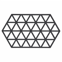 Zone Denmark Σουπλά Για Ζεστά Σκεύη Σιλικόνης 24x14 - Triangles Black